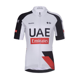 BONAVELO Koszulka kolarska z krótkim rękawem - UAE KID 2026 - biały/czarny/czerwony