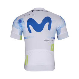 BONAVELO Koszulka kolarska z krótkim rękawem - MOVISTAR 2026 - biały/niebieski