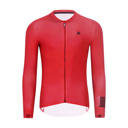 HOLOKOLO Letnia koszulka kolarska z długim rękawem - VICTORIOUS ELITE - czerwony