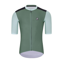HOLOKOLO Koszulka kolarska z krótkim rękawem - TECHNICAL  - zielony/czarny
