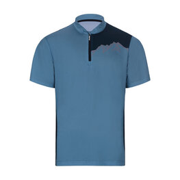 HOLOKOLO Koszulka kolarska z krótkim rękawem - ADVENTURE - niebieski