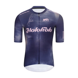 HOLOKOLO Koszulka kolarska z krótkim rękawem - TEAM SPIRIT - antracyt/fioletowy