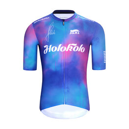 HOLOKOLO Koszulka kolarska z krótkim rękawem - TEAM SPIRIT - niebieski/kolorowy