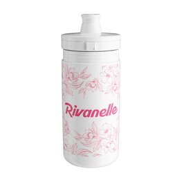 RIVANELLE Bidon kolarski - HYDRA 550 ml - biały/różowy