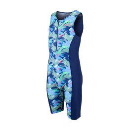 ZONE3 Kombinezon kolarski - KID'S DIGITAL PRINT TRISUIT  - niebieski