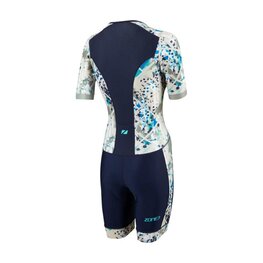 ZONE3 Kombinezon kolarski - ACTIVATE+ - niebieski/biały