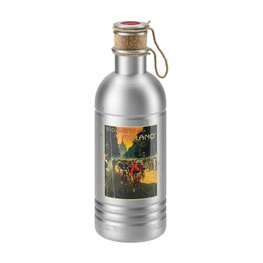 ELITE Bidon kolarski - VINTAGE ALU 600 - srebrny