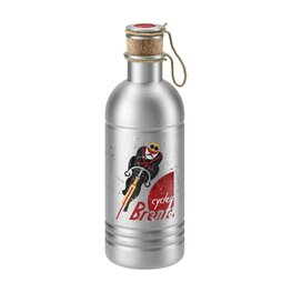 ELITE Bidon kolarski - VINTAGE ALU 600 - srebrny