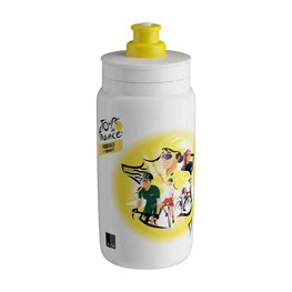 ELITE Bidon kolarski - FLY TOUR DE FRANCE FAMMES 550 - biały/żółty