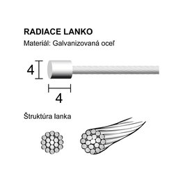 LONGUS linka przerzutki - SHIFT - srebrny