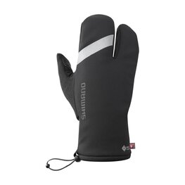 SHIMANO Kolarskie rękawiczki z długimi palcami - WINDSTOPPER PRIMALOFT 2x2 - czarny