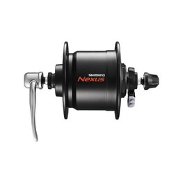 SHIMANO przednia piasta z dynamem - DHC3000 36 - czarny