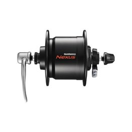 SHIMANO przednia piasta z dynamem - DHC3000 32 - czarny