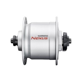 SHIMANO przednia piasta z dynamem - DHC3000 32 - srebrny