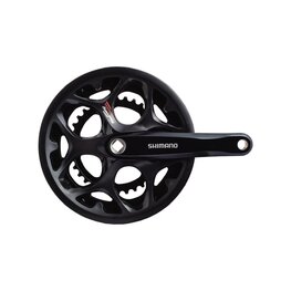 SHIMANO korby i tarcze - TOURNEY A070 170mm 50/34 - czarny