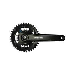 SHIMANO korby i tarcze - ALTUS 175mm 36/22 - czarny