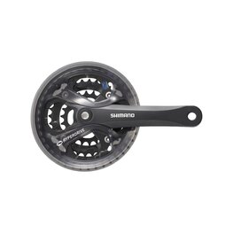 SHIMANO korby i tarcze - ACERA 175mm 48/38/28 - czarny