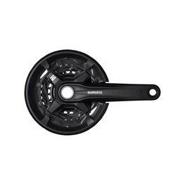 SHIMANO korby i tarcze - ALTUS M210 175mm 44/32/22 - czarny
