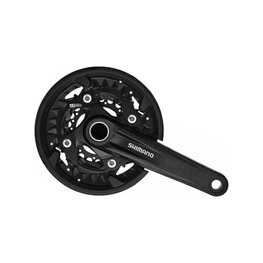 SHIMANO korby i tarcze - SLX MT500 40-30-22 3x10 - czarny