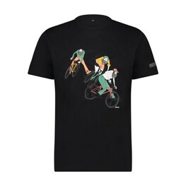 SHIMANO Kolarska koszulka z krótkim rękawem - SENTIERO LTD - czarny