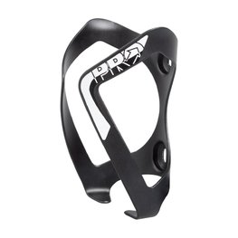 PRO Rowerowy uchwyt na bidon - AL BOTTLE CAGE - czarny/biały