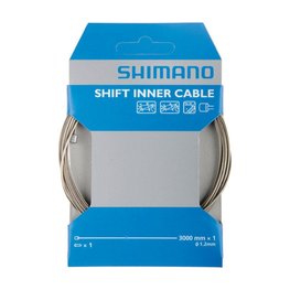 SHIMANO linka przerzutki - CABLE MTB/ROAD 1,2x3000mm - srebrny