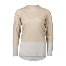 POC Letnia koszulka kolarska z długim rękawem - MTB PURE - beżowy/szary