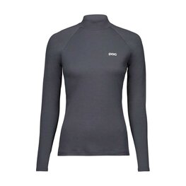 POC Kolarska koszulka z długim rękawem - MOCK NECK JERSEY W - szary