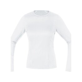 GORE Kolarska koszulka z długim rękawem - BASE LAYER - biały