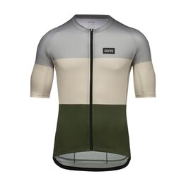 GORE Koszulka kolarska z krótkim rękawem - SPIRIT STRIPES - jasnoniebieski/zielony