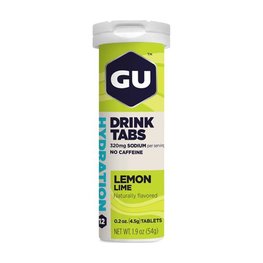 GU Żywność kolarska - HYDRATION DRINK TABS 54 G LEMON/LIME