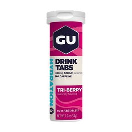 GU Żywność kolarska - HYDRATION DRINK TABS 54 G TRIBERRY