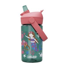 CAMELBAK Bidon kolarski - THRIVE FLIP STRAW KIDS 0,4l - zielony/różowy