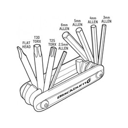 BLACKBURN Narzędzia rowerowe - GRID 8 - czarny