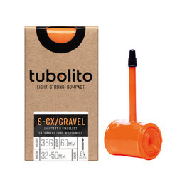 TUBOLITO dętka - S-TUBO CX/GRAVEL BLACK - SV42 - pomarańczowy