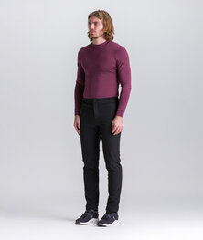 SANTINI Długie spodnie kolarskie bez szelek - ACTIVE - czarny