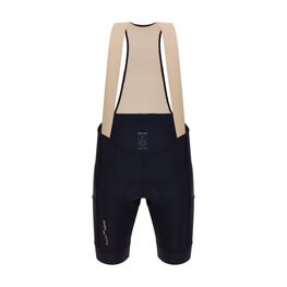 SANTINI Krótkie spodnie kolarskie z szelkami - CARGO - czarny