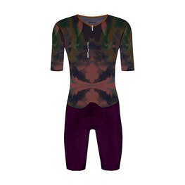 SANTINI Kombinezon kolarski - MADSS - bordowy