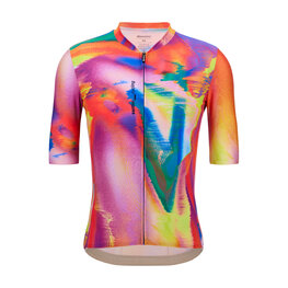 SANTINI Koszulka kolarska z krótkim rękawem - UNICO - czerwony/żółty/pomarańczowy