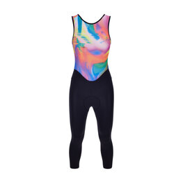 SANTINI Długie spodnie kolarskie z szelkami - UNICO - czarny