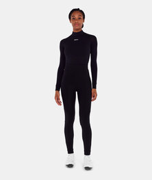 SANTINI Długie spodnie kolarskie bez szelek - RTR - czarny