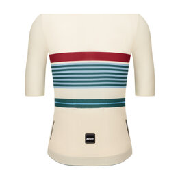 SANTINI Koszulka kolarska z krótkim rękawem - BENGAL EVO - kość słoniowa