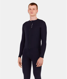 SANTINI Letnia koszulka kolarska z długim rękawem - UNICO - czarny