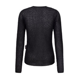 SANTINI Kolarska koszulka z długim rękawem - ALPHA - czarny