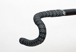 BIKERIBBON owijka na kierownicę - DROPS - biały/czarny