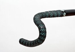 BIKERIBBON owijka na kierownicę - DROPS - niebieski/czarny