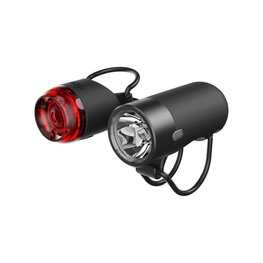 KNOG zestaw świateł - PLUG TWINPACK - czarny
