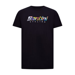 SANTINI Kolarska koszulka z krótkim rękawem - 60 LOGO - czarny
