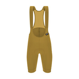 SANTINI Krótkie spodnie kolarskie z szelkami - RTR - żółty
