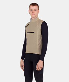 SANTINI Kamizelka kolarska - ALPHA INSULATED - brązowy